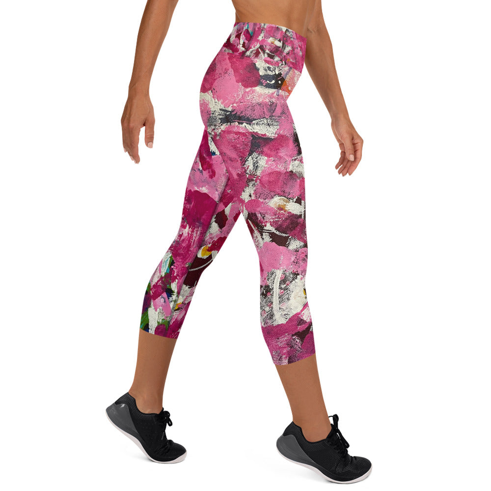 Super Power Print Yoga Capri Leggings