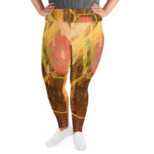 Load image into Gallery viewer, Honeycomb Print Plus Size Leggings
