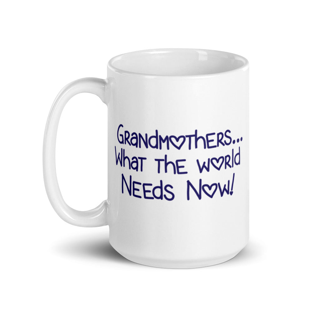 What the World Needs Now White glossy mug