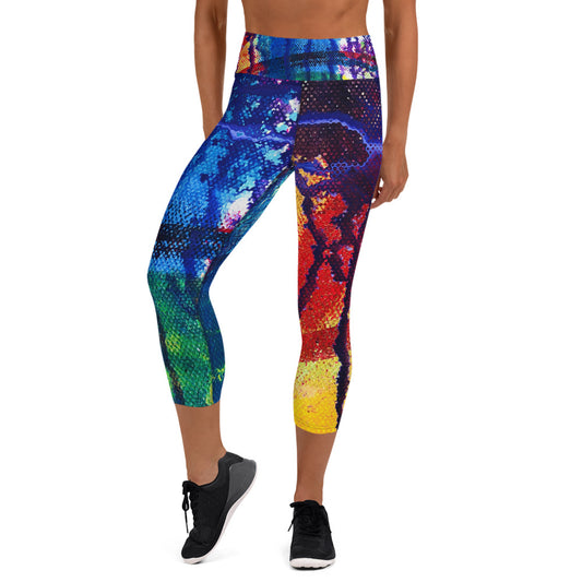 Pride Support All-over Print Yoga Capri Leggings