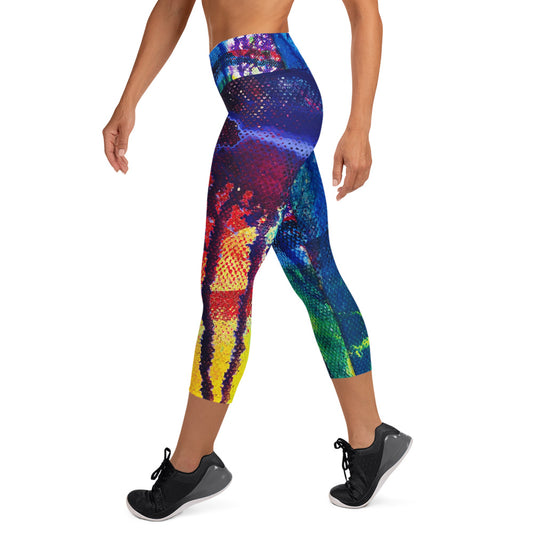 Pride Support All-over Print Yoga Capri Leggings