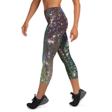 Load image into Gallery viewer, Starry Night Allover Print Yoga Capri Leggings
