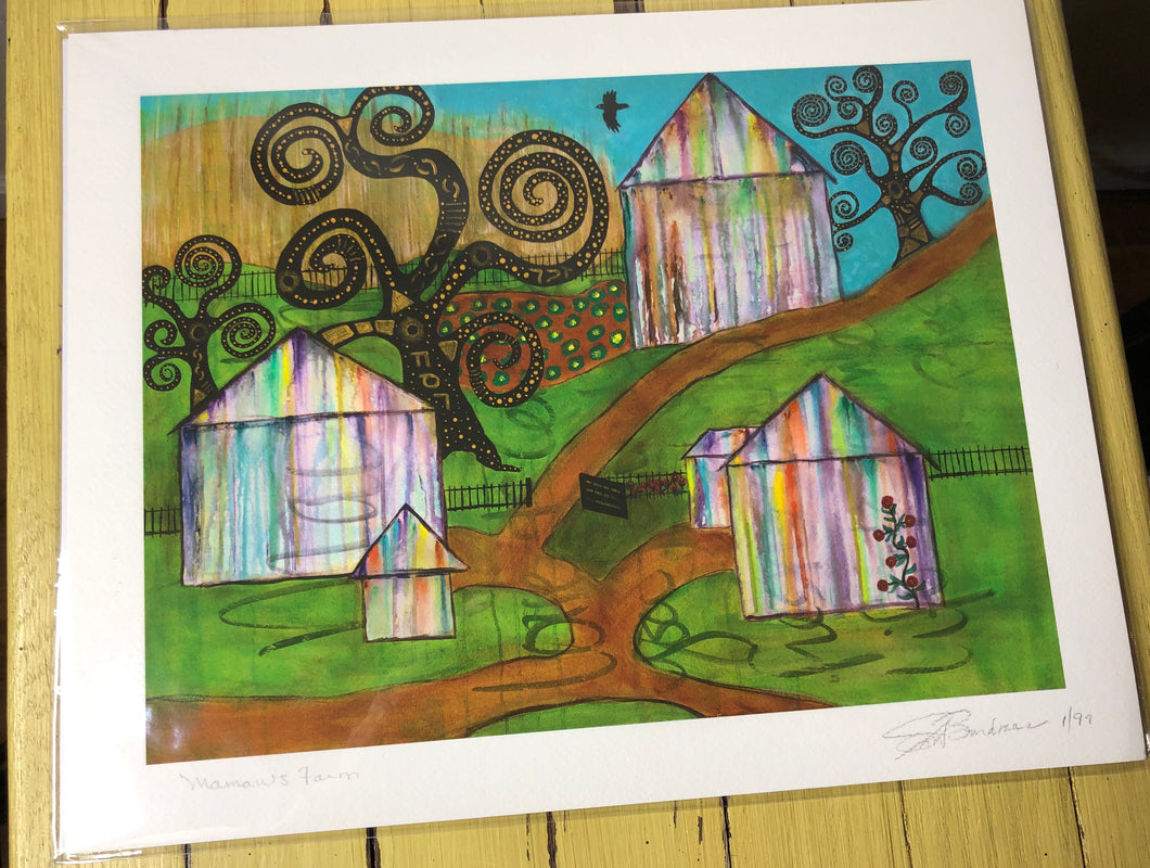 Mamaw's Farm. Fine Art Print