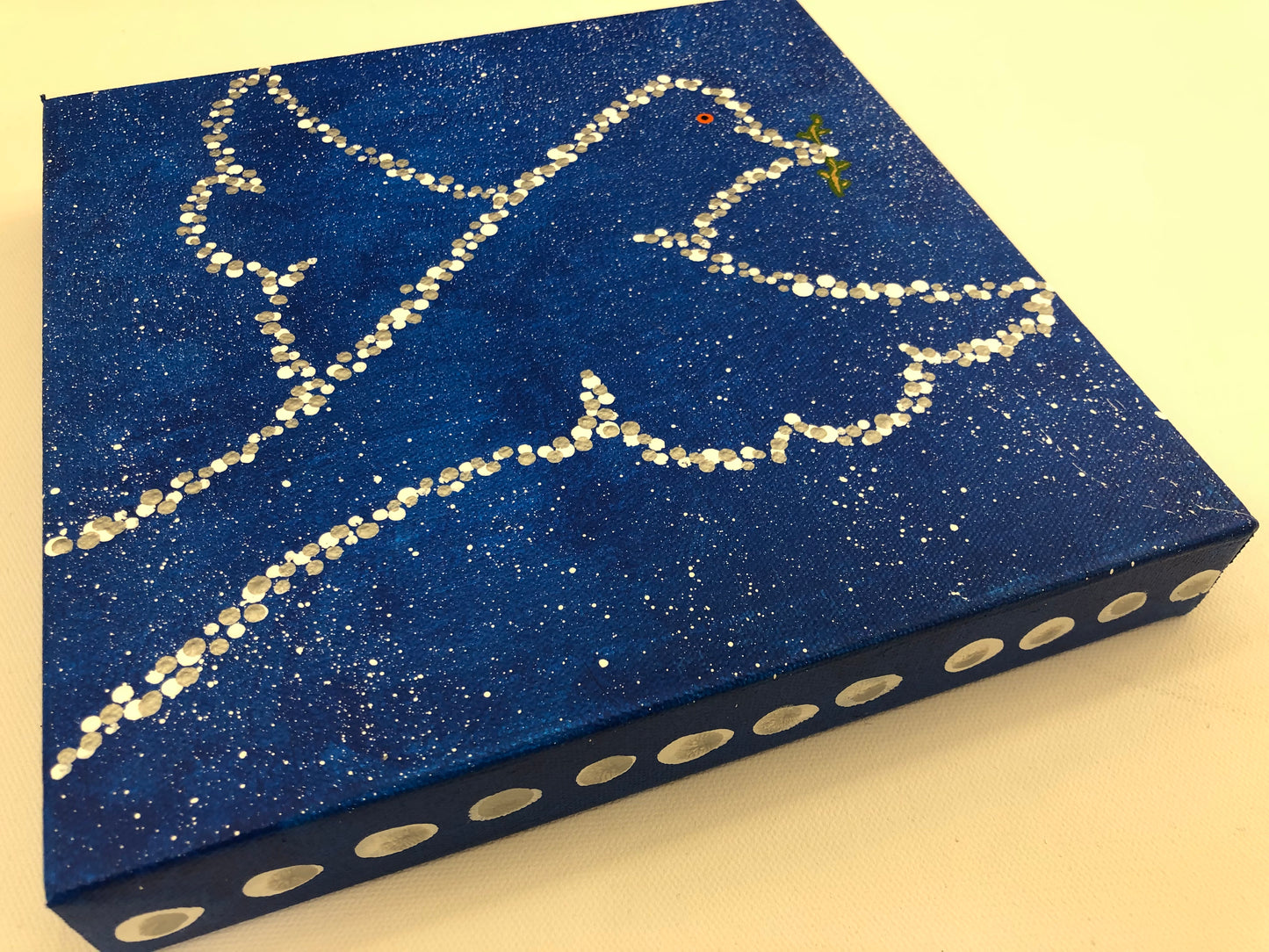 Dove Acrylic Painting on Wrapped Canvas