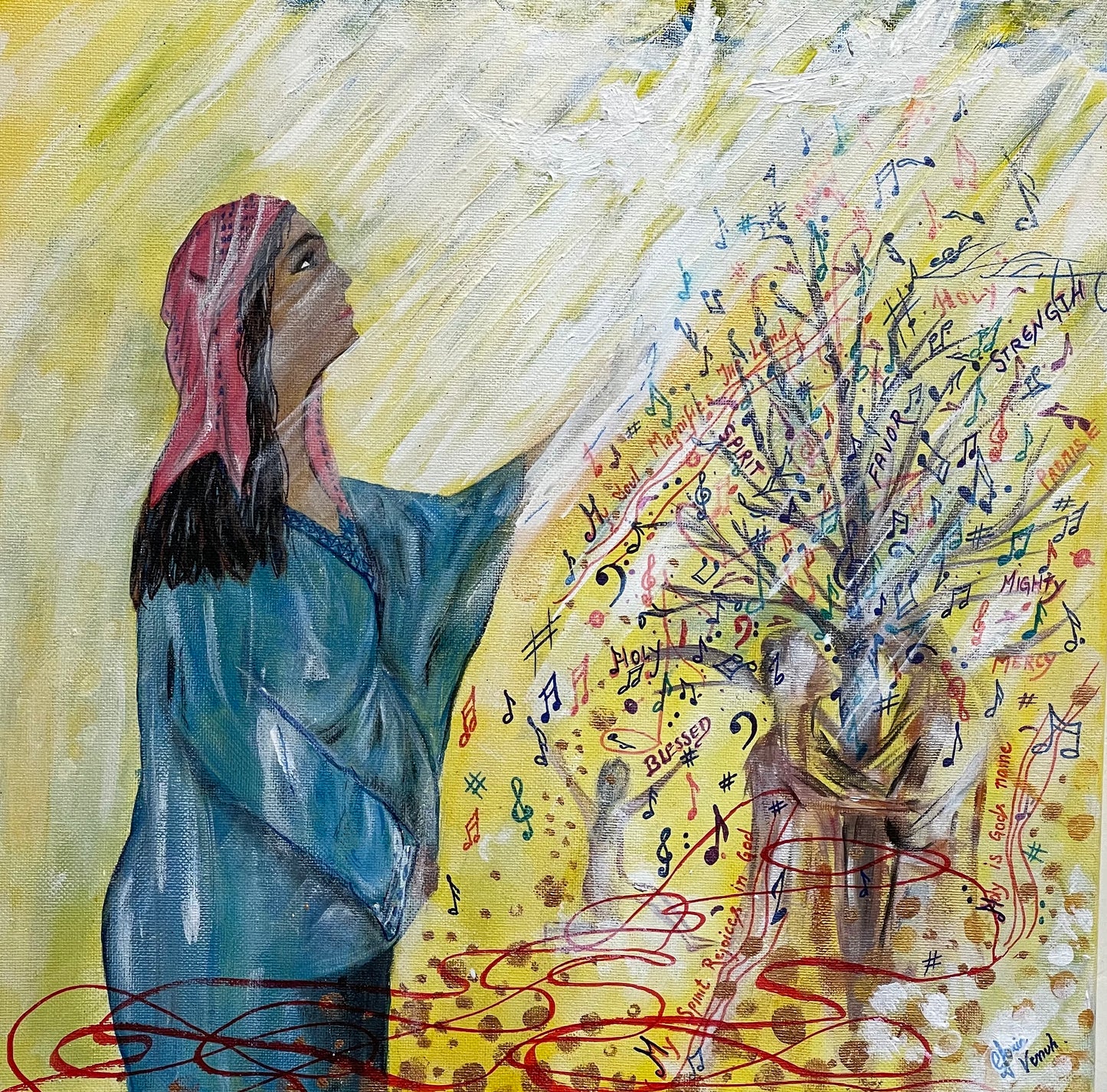 "The Magnificat" Original painting by August Venuh.