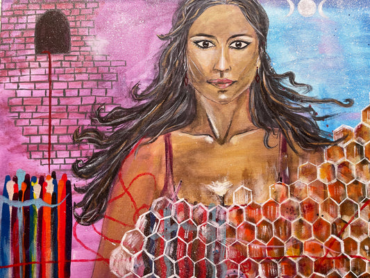 "Rahab and the Red Thread" Original Painting by August Venuh.