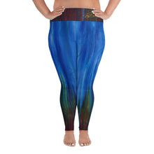 Load image into Gallery viewer, Anointing Blue-Red All-Over Print Plus Size Leggings
