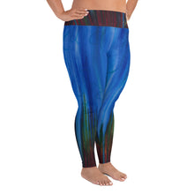 Load image into Gallery viewer, Anointing Blue-Red All-Over Print Plus Size Leggings
