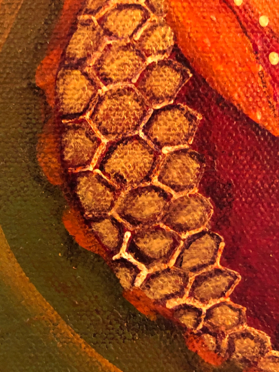 It Only Takes a Spark. Original Acrylic Painting on Canvas