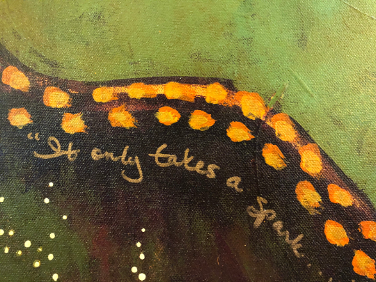 "It Only Takes a Spark" Gallery Wrapped Archival Canvas Print