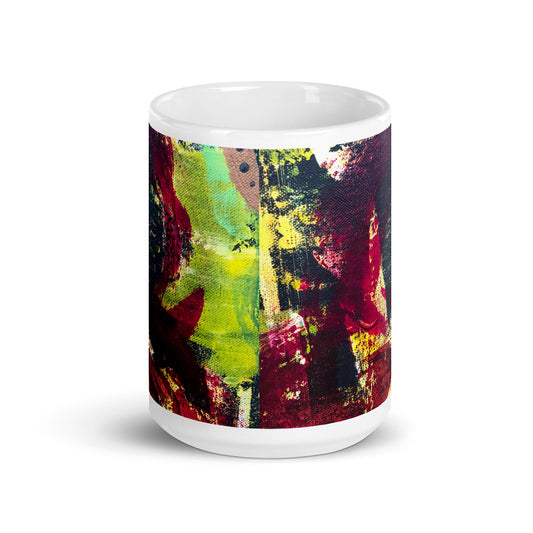"In The Beginning" white glossy mug