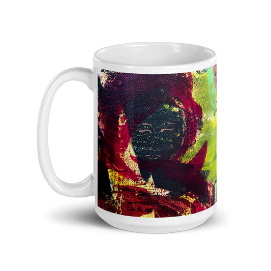 "In The Beginning" white glossy mug