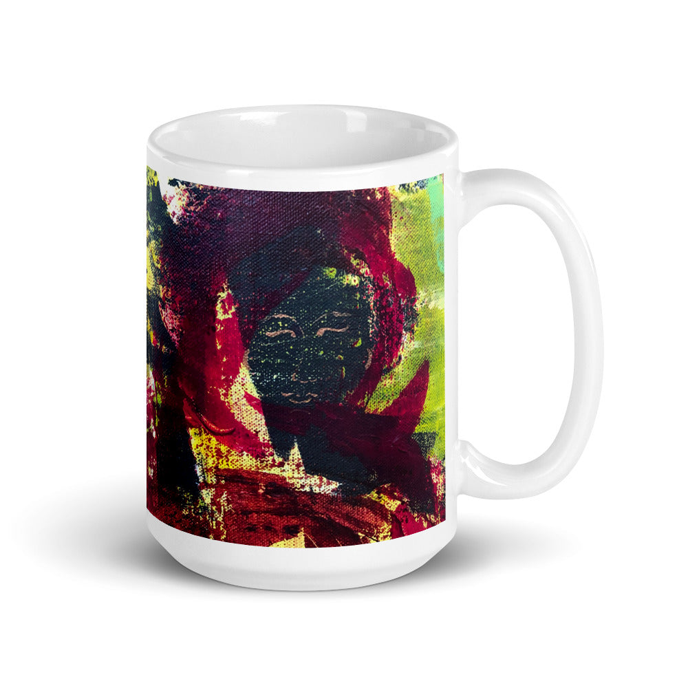 "In The Beginning" white glossy mug